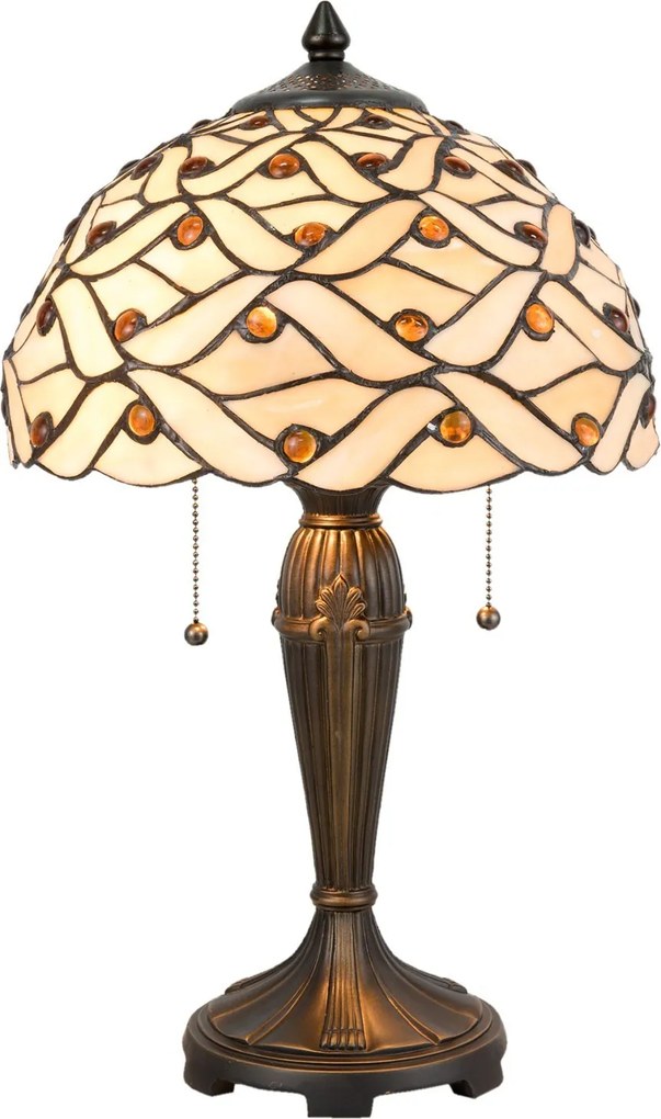 Stolná lampa Tiffany Joana - 30*51 cm 2x E27/40W
