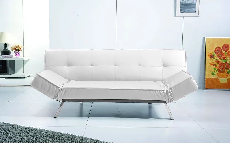 Pohovka Berlin, biela ekokoža