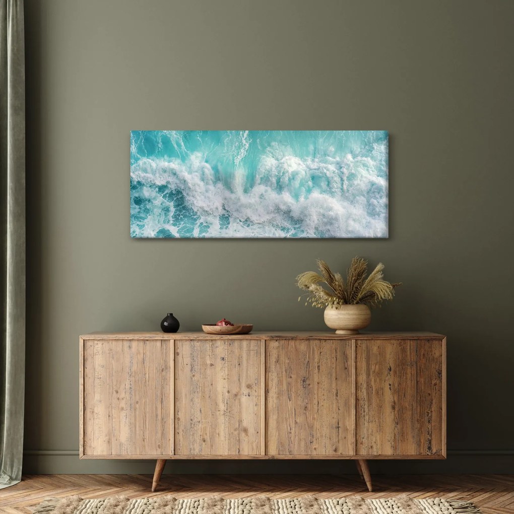 Obraz - Pohľad na vlny oceánu (120x50 cm)