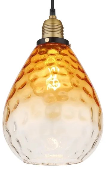 Globo 15786H - Luster na lanku SALVY 1xE27/60W/230V pr. 21 cm oranžová