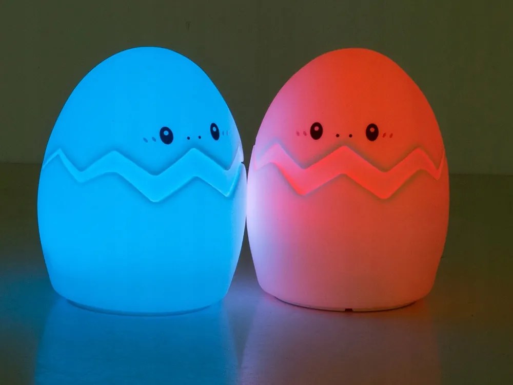 LED detské nočné svetlo GEPI 12,5 cm, biela