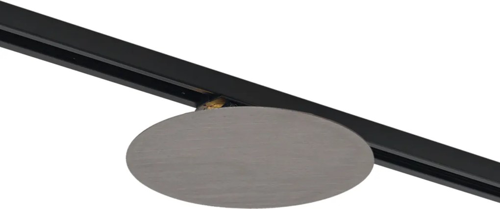 Moderné stropné svietidlo Gunmetal pre koľajnicový systém 1-fázové 2-svetlá - Iconic Pulley