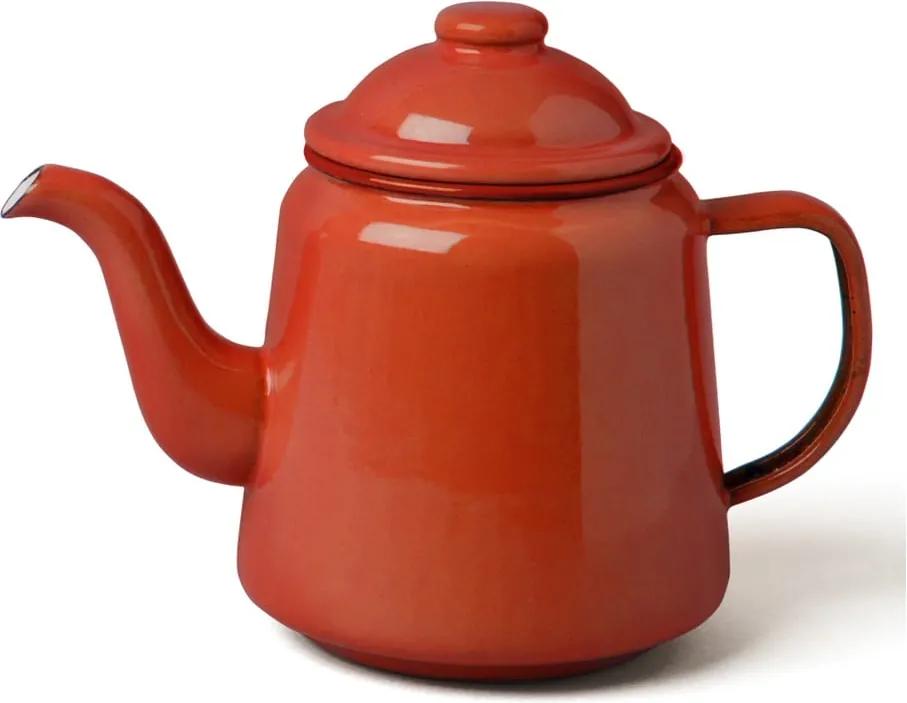 Červená smaltovaná čajová kanvička Falcon Enamelware, 1 l