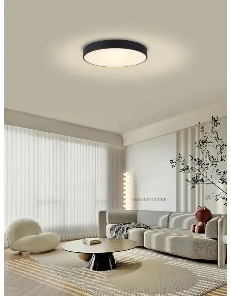 Immax NEO 07202L-LED Stmievateľné stropné svietidlo RONDATE 53W/230V čierna Tuya+DO