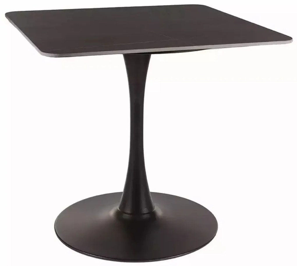 Stôl Espero II čierny mat 80×80 cm