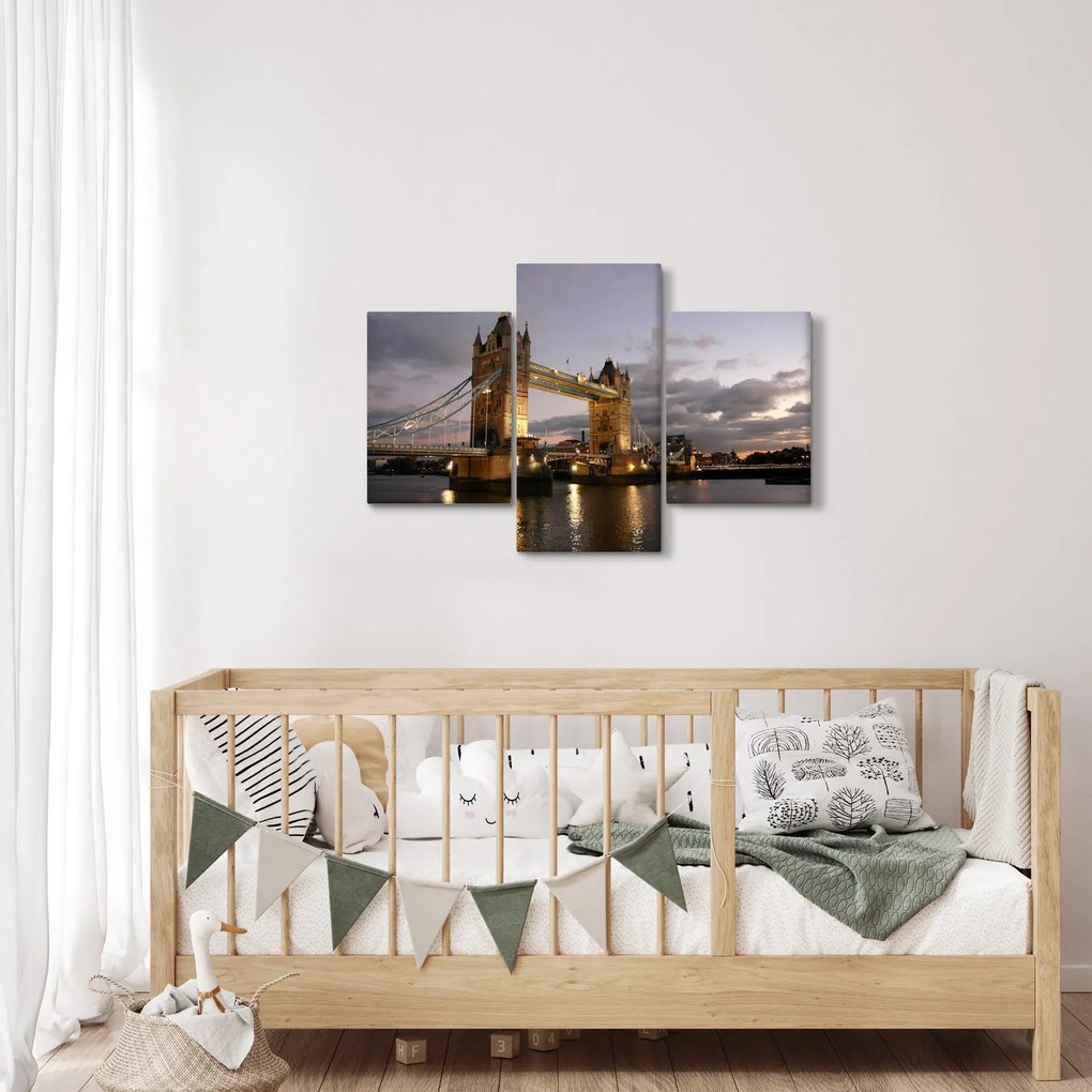 Obrázok - Tower Bridge v noci (90x60 cm)