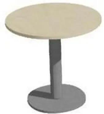 Kruhový konferenčný stôl Ergo, 80 x 75 cm, dezén javor jersey