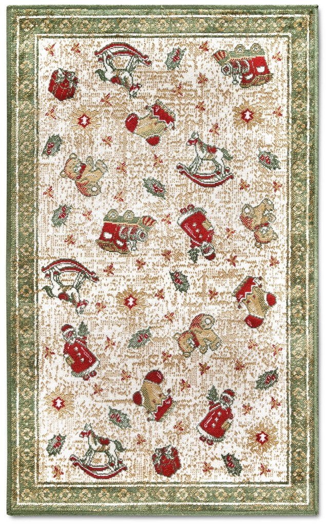 Villeroy & Boch Kusový koberec Toy's delight so strihaným vlasom 106218 Green, Multicolor, 50x80, zelená, obývacia izba