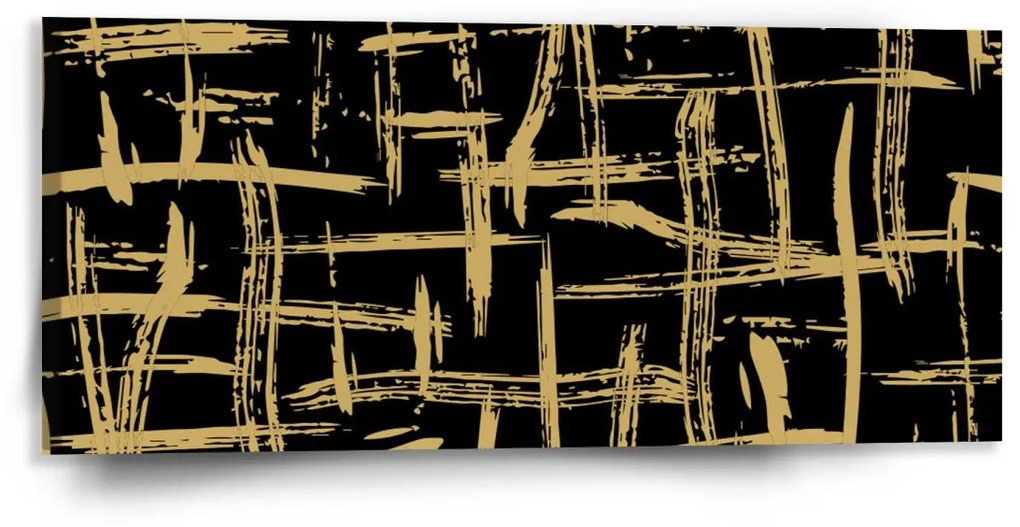 Sablio Obraz Zlaté Maľovanie - 110x50 cm
