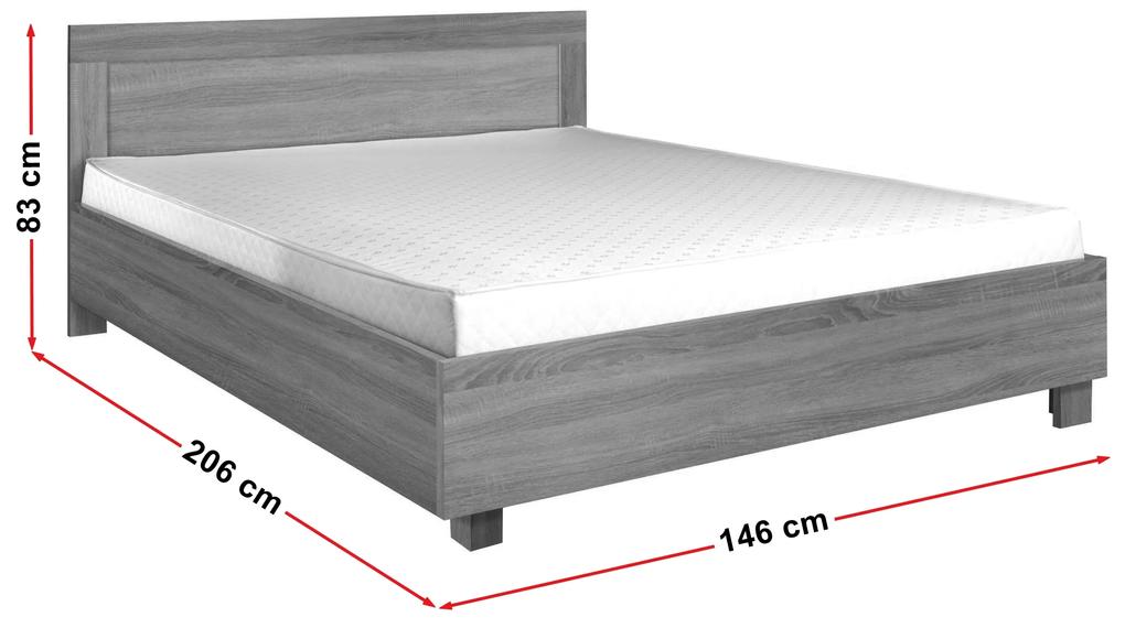Manželská posteľ 140 cm Camber C23 (biela) (s roštom). Vlastná spoľahlivá doprava až k Vám domov. 1043048