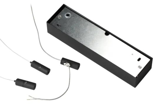 IdealLux 229515 ORACLE SLIM D700mm závesné LED svietidlo 38W 4300/2220lm 3000K IP20 čierna