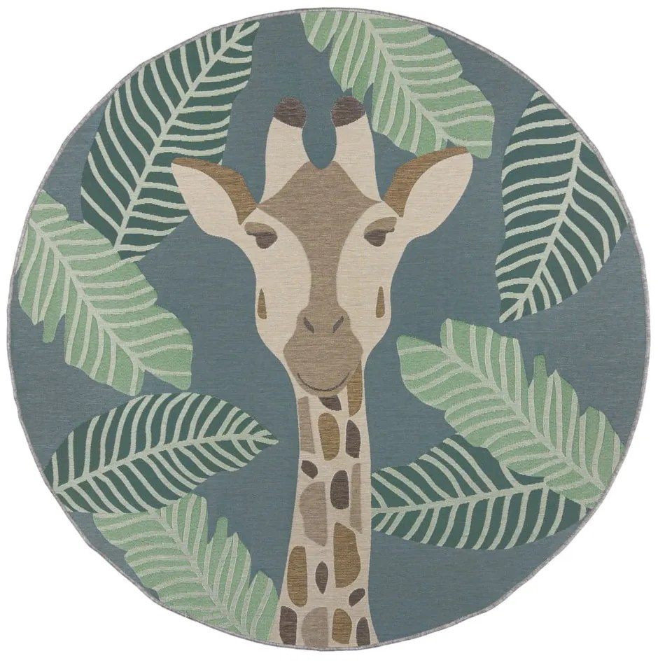 Zelený okrúhly vonkajší koberec ø 160 cm Eric - Flair Rugs