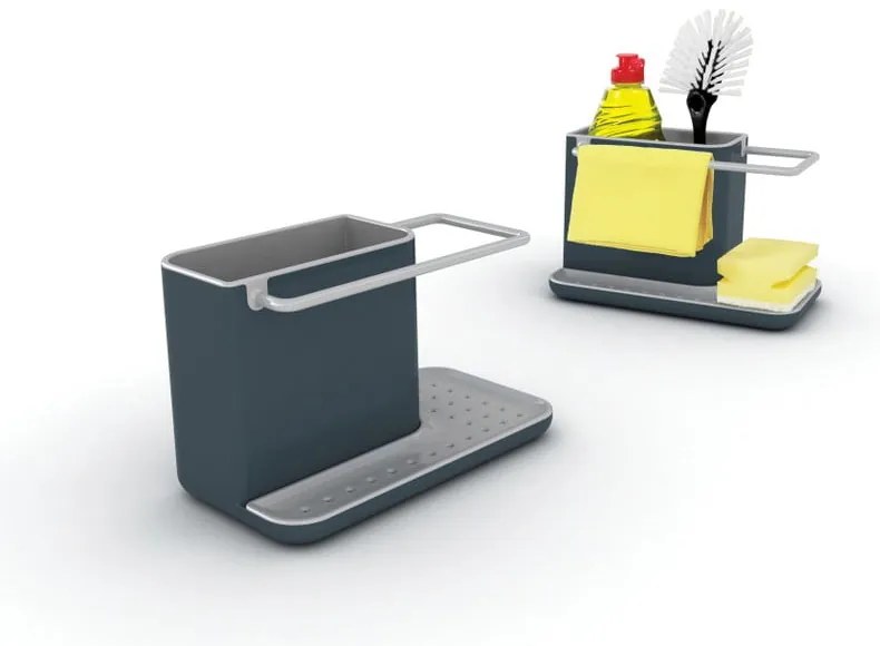 Sivý stojan na umývacie prostriedky Joseph Joseph Caddy Sink Tidy
