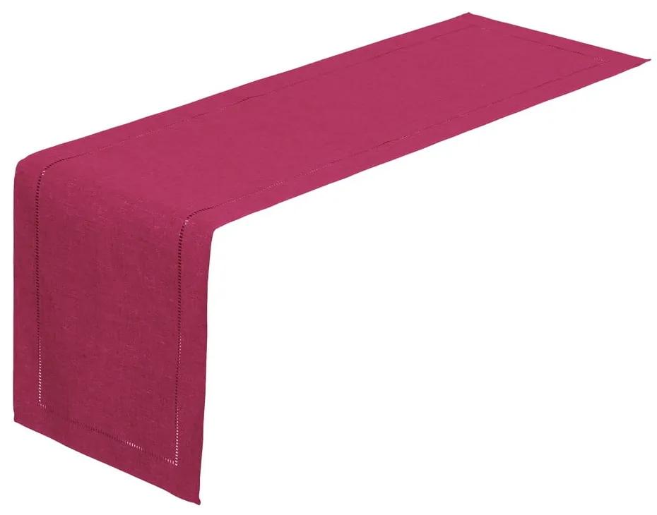 Fuchsiovo-ružový behúň na stôl Unimasa, 150 x 41 cm
