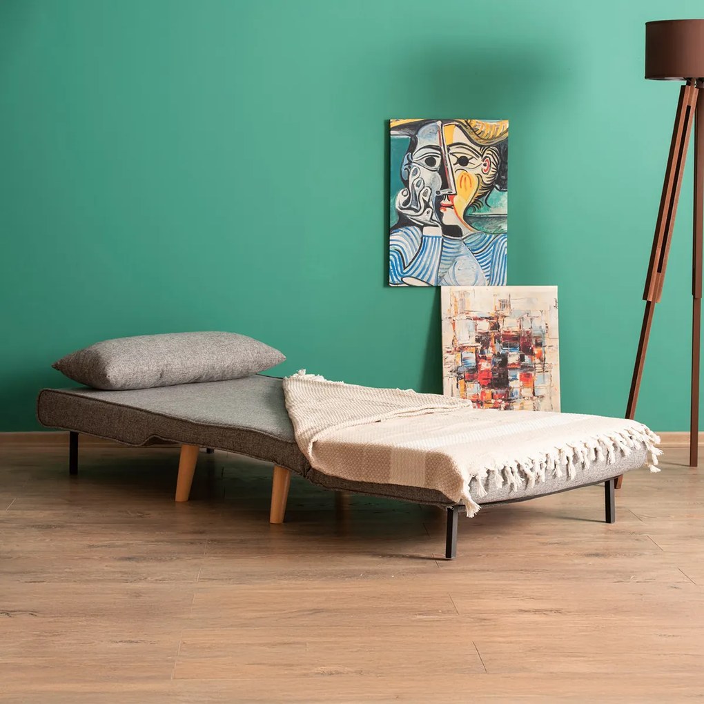 Kreslo Folde Single Light Grey