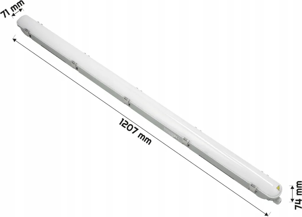 2x hermetická LED lampa Philips 22W 2400lm 4000K 120cm do garáže