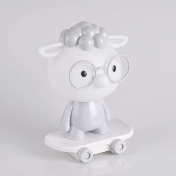 LED Stmievateľná detská nočná lampička LED/2,5W/230V ovca šedá