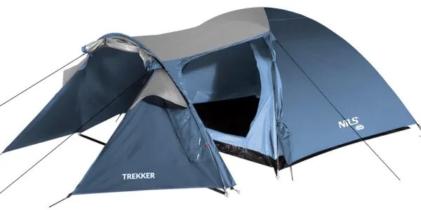 Turistický stan NILS Camp Trekker NC6012 modro-sivý