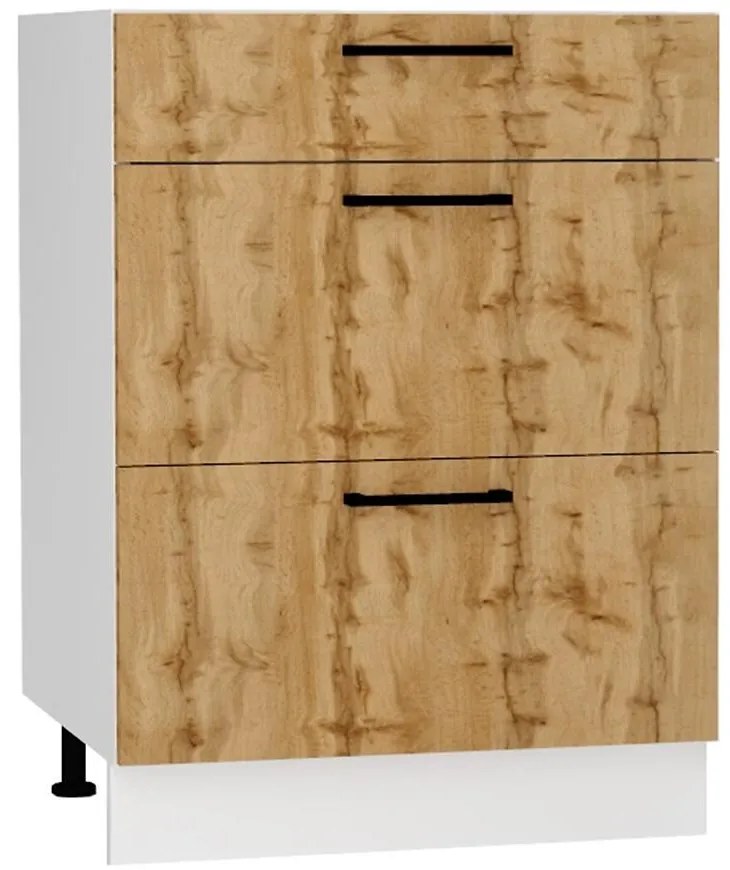 Kuchynská skrinka Bono D60s/3 dub wotan