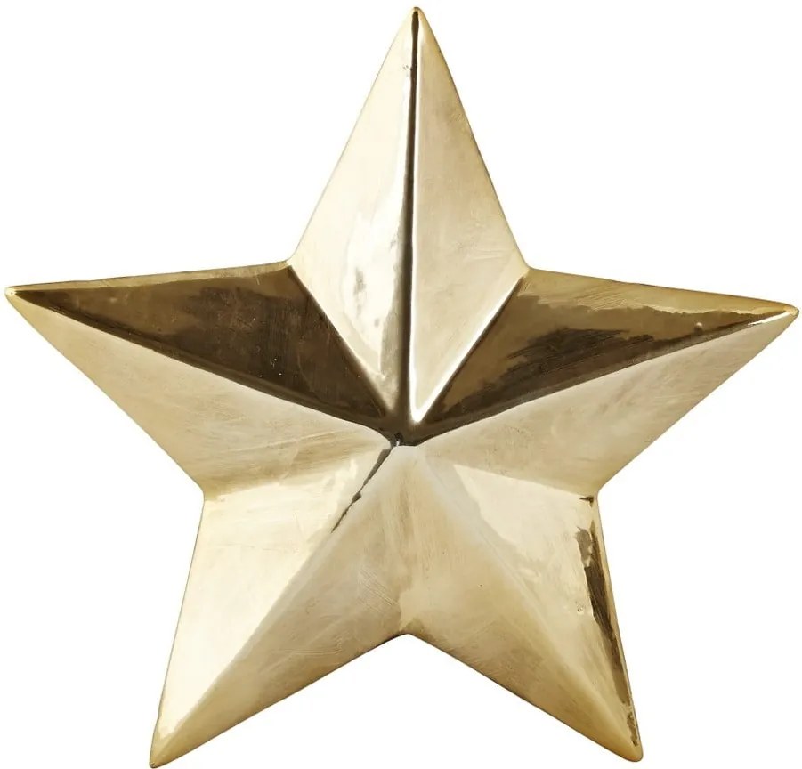 Dekoratívna hviezda KJ Collection Ceramic Gold, 3,5 cm