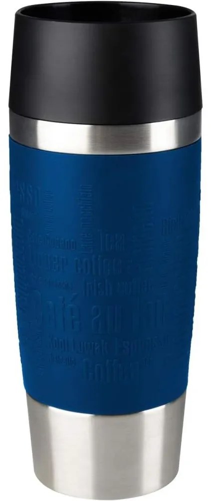 Tefal - Cestovný hrnček 360 ml TRAVEL MUG nerez/tmavomodrá GS0239