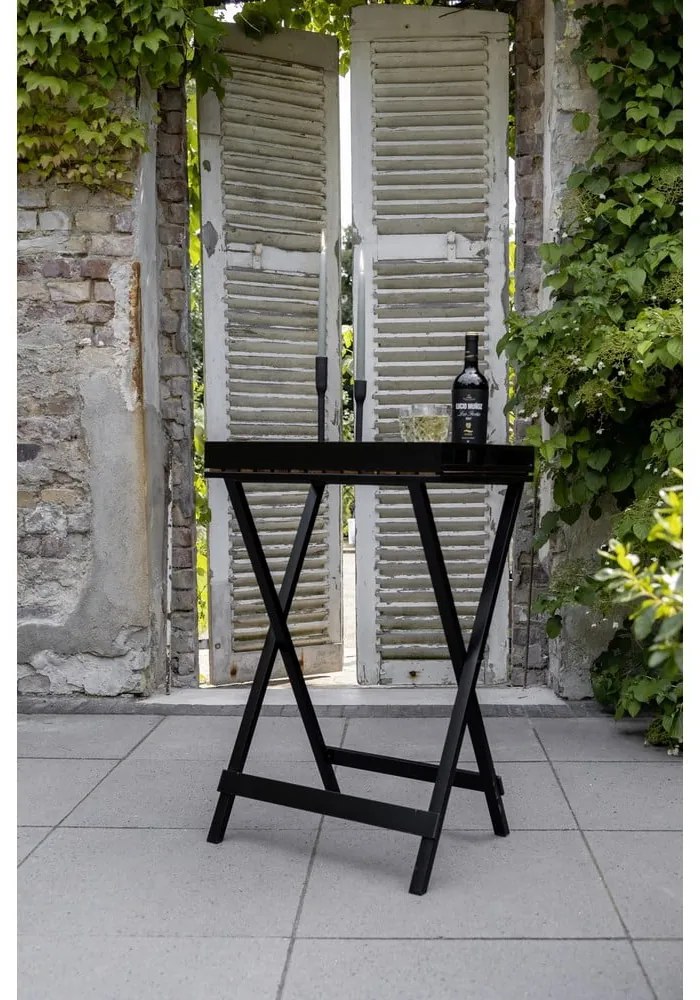 Odkladací stolík s doskou z akácie 42x60 cm Taba - Wenko