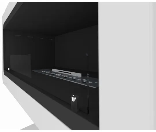 InFire - BIO krb 82,5x78 cm 3kW biela