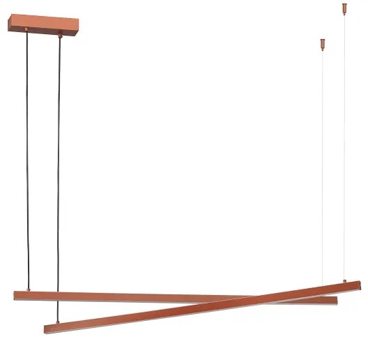 Argon 8837 - LED Luster na lanku MIAMI LED/74W/230V 3000K hnedá