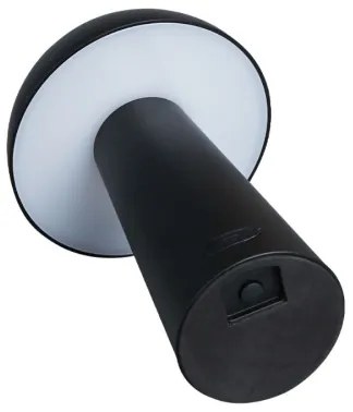 Rabalux 76036 - LED stmievateľná dotyková vonkajšia lampa MIREO 1,5W/5V IP44 1200 mAh USB čierna