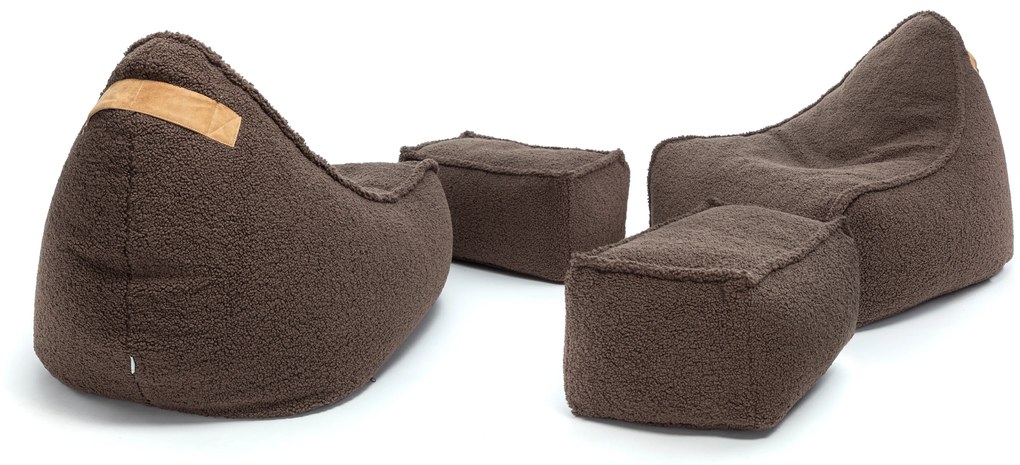 Sedací vak Mini Keiko + podnožník Baranček – s podnožníkom zadarmo Farba: SV47 - hnedý