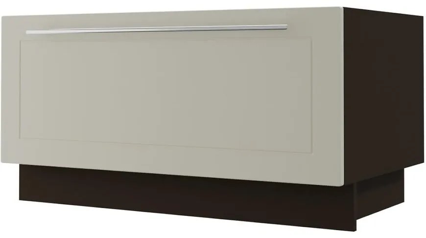 Kuchynská skrinka D1K/90 Quantum vanilla mat/lava