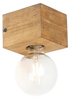 Vidiecka nástenná lampa drevo - Bloc