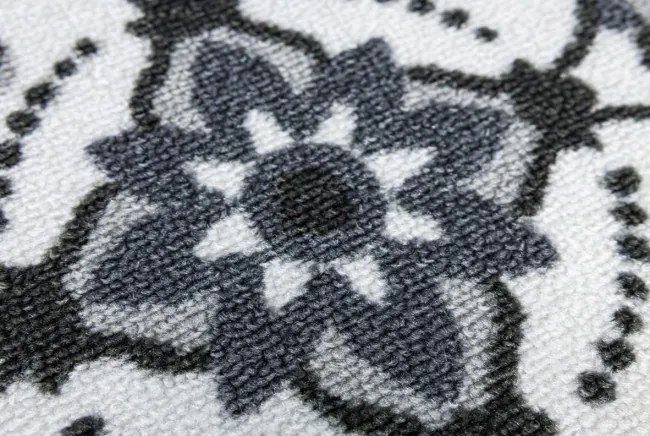 Protišmykový behúň Patchwork - sivý
