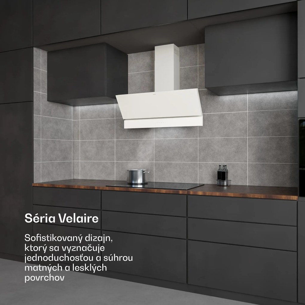 Klarstein Velaire digestor | Elegantný, minimalistický, výkonný | Trieda energie A++ | 820 m³/h | 90 cm
