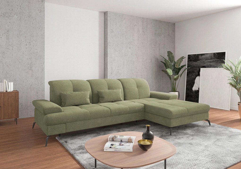 XXXLutz ROHOVÁ SEDAČKA, textil, svetlozelená Sit & More - Sedačky - 000144009921