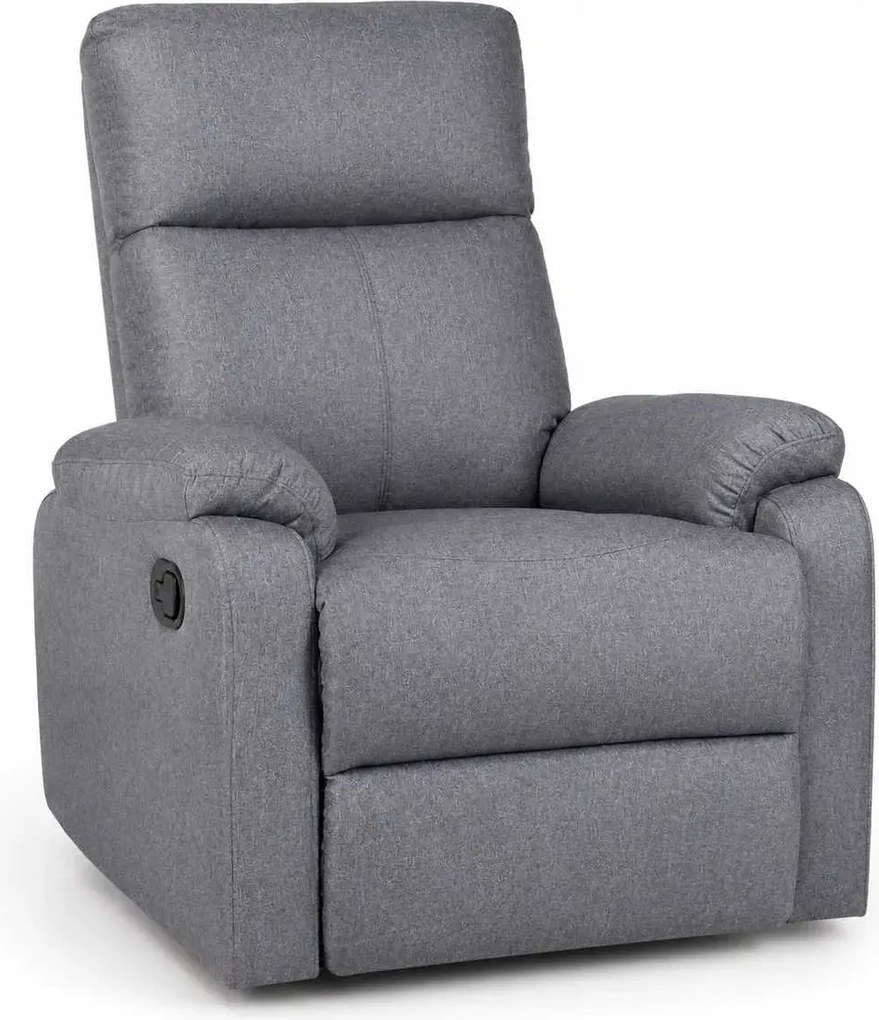 LuxuryForm DESIGN Televízne kreslo CARLOS s polohovaním - sivé