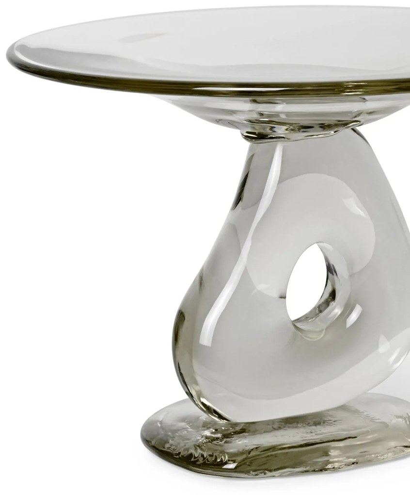 Ferm Living Sklenený podnos Damo Ø30 clear