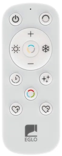 Eglo 901241 - LED Stmievateľné stropné svietidlo MACCHIONI LED/20W/230V čierna + DO