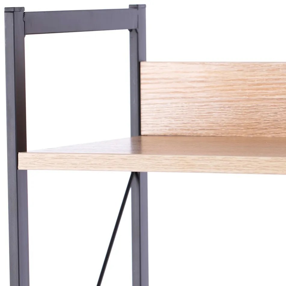 HOMEDE Regál Tukke hnedý, velikost 62x27,6x155