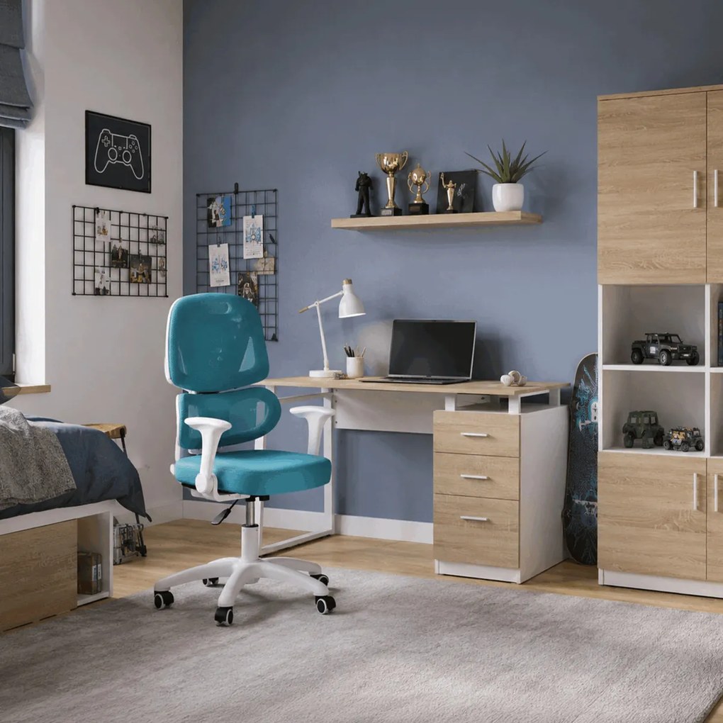 Detská pracovná stolička KA-K1063 BLUE Farba: Modrá