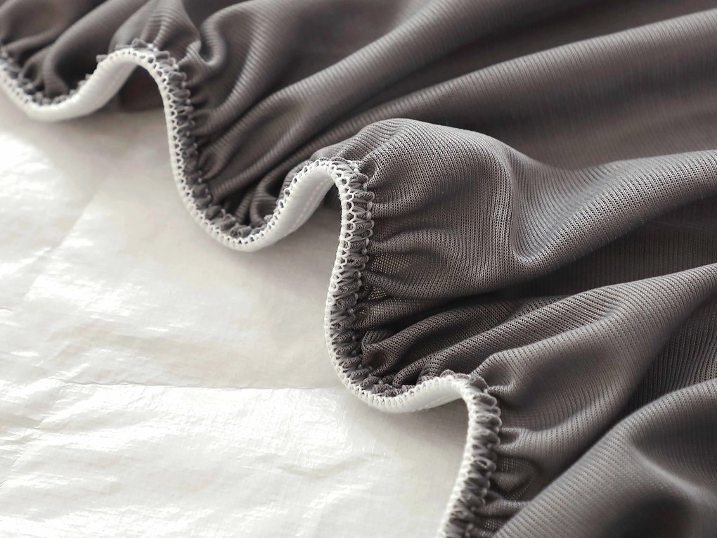 XPOSE® Prešívaný chránič matraca Exclusive - sivý 80x160 cm