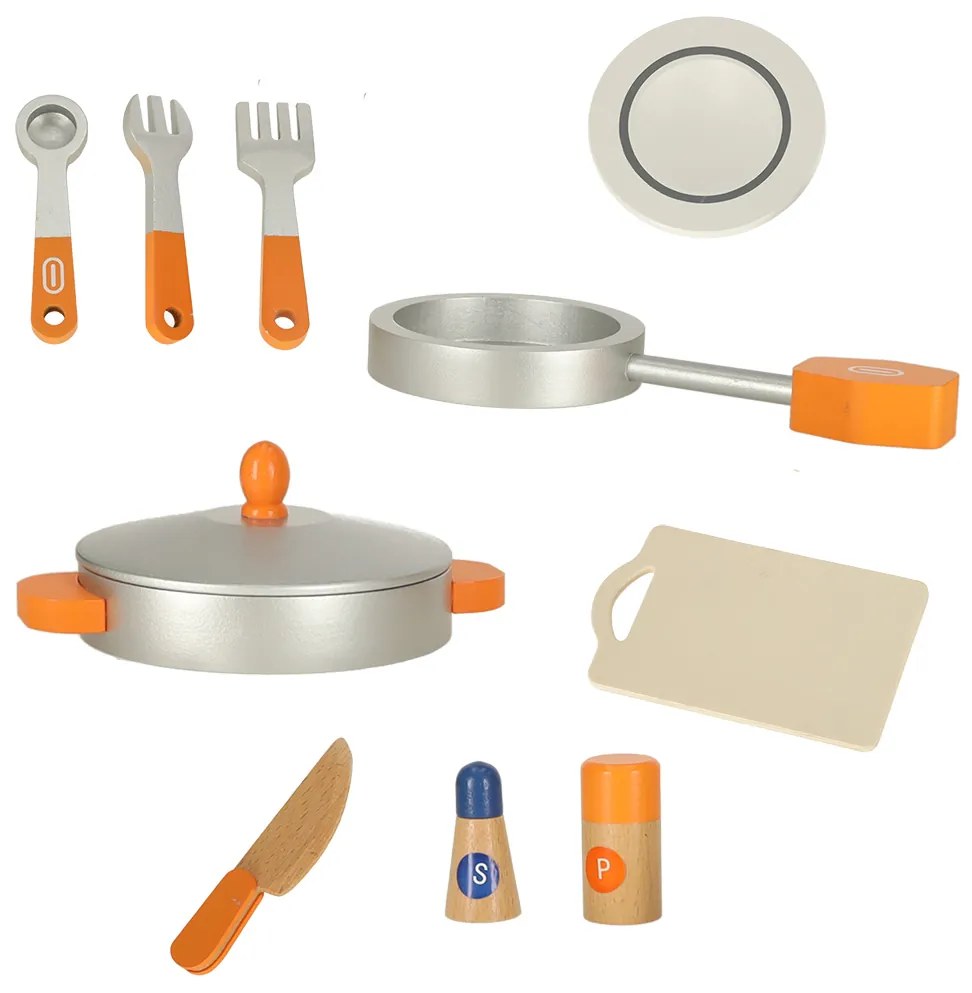 KIK MDF drevená kuchynka pre deti veľká rúra