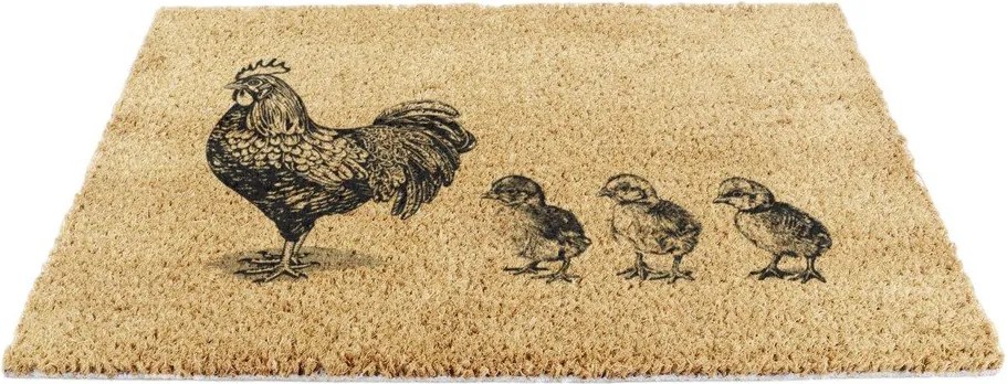 Rohožka z kokosového vlákna 40x60 cm Chickens and Chicks – Artsy Doormats