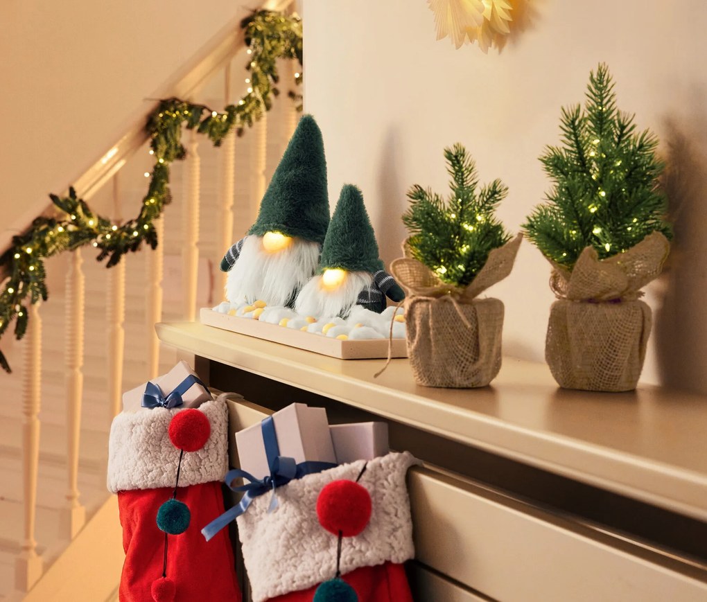 LED vianočný škriatok, malý