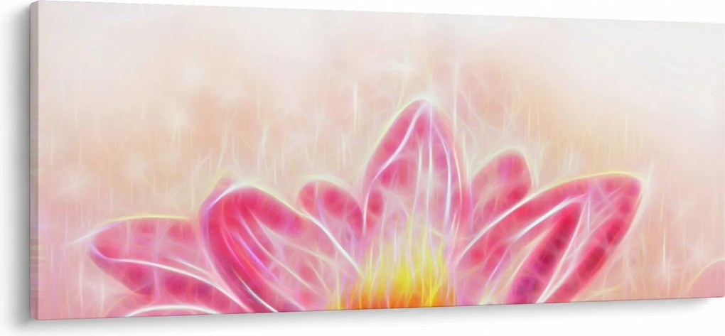Obraz lotusového kvetu (120x50 cm)