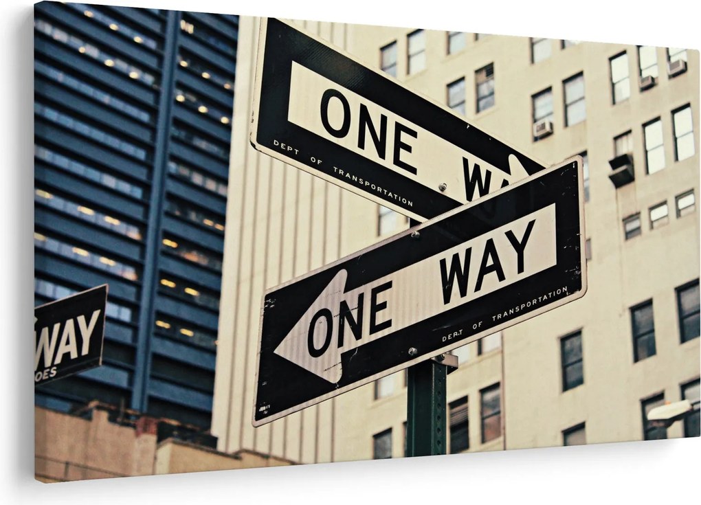 Obraz - New York ONE WAY (90x60 cm)