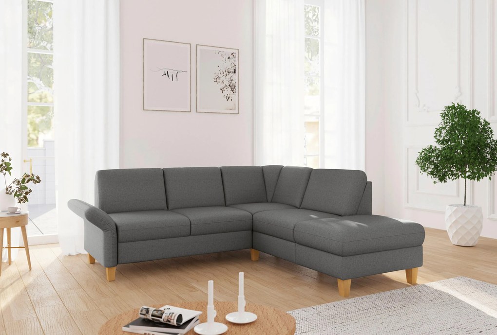 XXXLutz ROHOVÁ SEDAČKA, textil, tmavosivá Sit & More - Sedačky - 000144016157