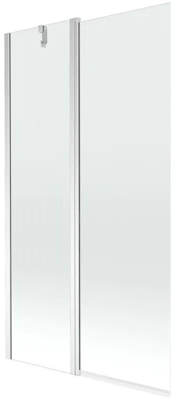 Mexen Flip vaňová zástena jednokrídlová 100 x 150 cm, Priehľadné, Chrómová - 894-100-101-01-00