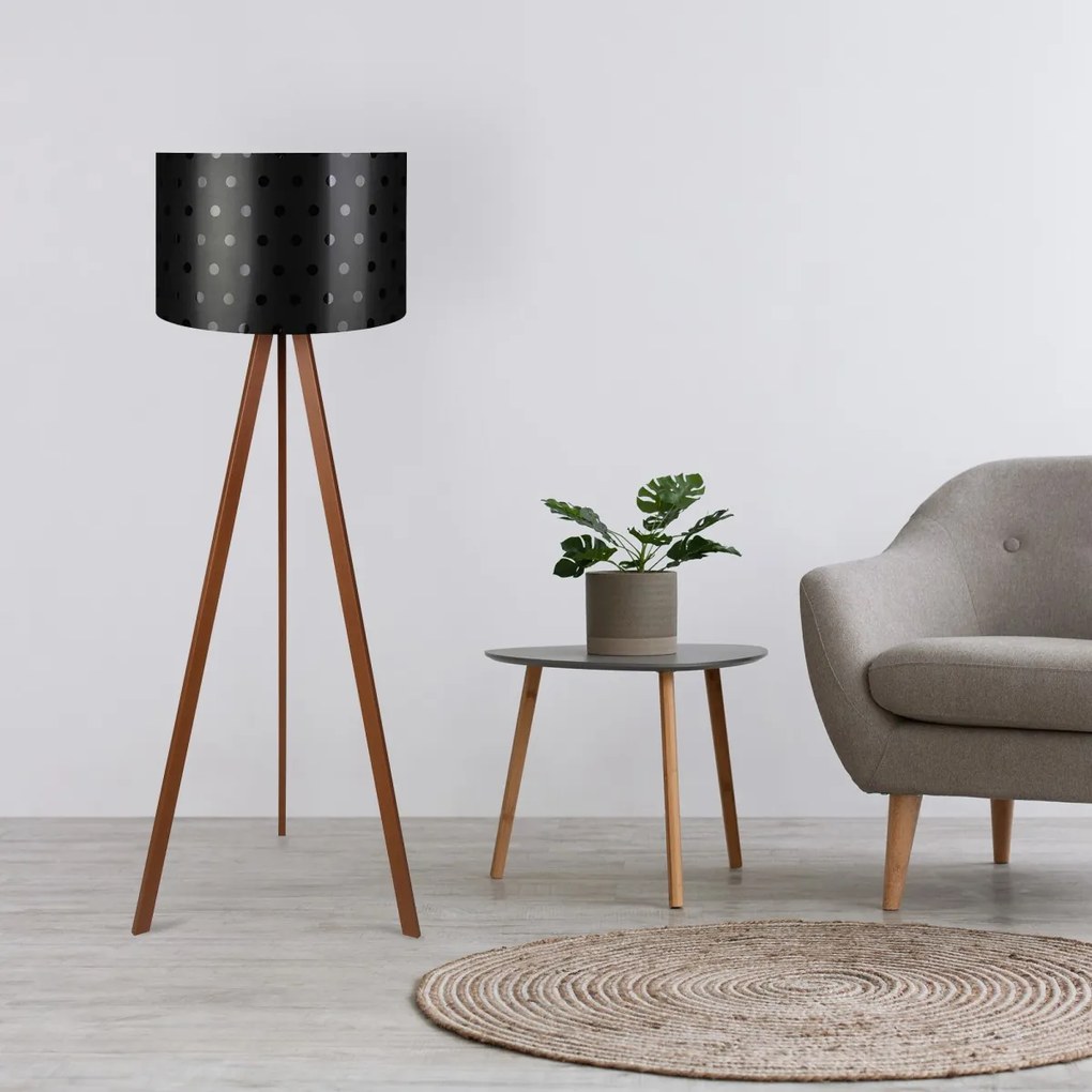Stojacia lampa AYD I 140 cm čierna