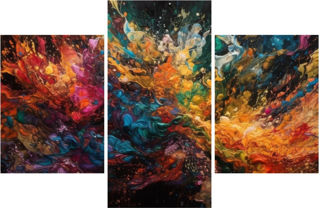 Obraz - Farebná abstrakcia II. (90x60 cm)